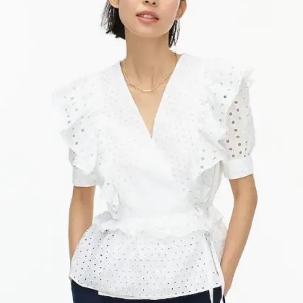 Eyelet Wrap Top - Picture 6 of 6